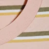Boxy Cotton T-Shirt – Pink/Khaki Stripe
