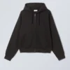 Boxy Graphic Zip Hoodie – Asxll