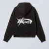 Boxy Graphic Zip Hoodie – Asxll
