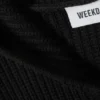 Boxy Knitted Hoodie – Black