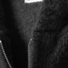 Boxy Knitted Zip Hoodie – Dark Grey