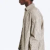 Boxy Long-Sleeved Cotton Poplin Shirt – Beige Check