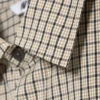 Boxy Long-Sleeved Cotton Poplin Shirt – Beige Check