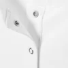 Boxy Long-Sleeved Henley T-Shirt – White