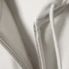 Boxy Midweight Zip Hoodie – Light Dusty Grey