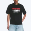 Boxy Printed Graphic T-Shirt – Black – Haunted Dreams