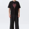 Boxy Printed Graphic T-Shirt – Black – Heart of Energy
