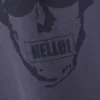 Boxy Printed Graphic T-Shirt – Dark Purple – Hello Man