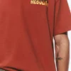 Boxy Printed Graphic T-Shirt – Red – Nebulith