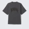 Boxy Printed Graphic T-Shirt – Washed Grey – Virtual Misson