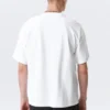 Boxy Printed Graphic T-Shirt – White – Robo Silver Face