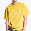 Boxy Printed Graphic T-Shirt – Yellow – Italy