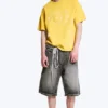Boxy Printed Graphic T-Shirt – Yellow – Italy