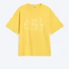Boxy Printed Graphic T-Shirt – Yellow – Italy