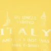 Boxy Printed Graphic T-Shirt – Yellow – Italy