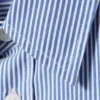 Boxy Short-Sleeved Cotton Shirt – Blue & White Stripe