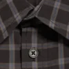 Boxy Short-Sleeved Cotton Shirt – Checked Black