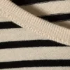 Boxy Sleeve T-Shirt – Striped Black