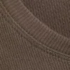 Boxy Slim Fit Ribbed T-Shirt – Dark Mole