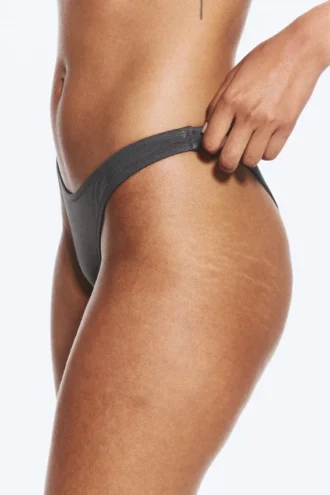 Brazilian Mini Bikini Bottom – Dark Grey