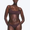 Brazilian Mini Bikini Bottom – Dark Red
