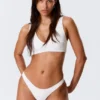Brazilian Mini Bikini Bottom – White