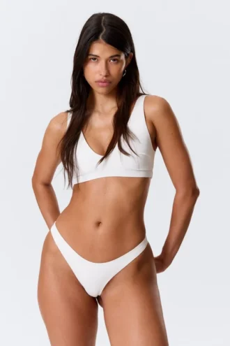 Brazilian Mini Bikini Bottom – White