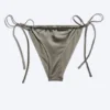 Brazilian Tie Bikini Bottom – Dusty Grey