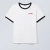 Buck Graphic Ringer T-Shirt – White – Destination Logo