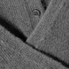 Buttoned Wrap-Effect Wool-Blend Cardigan – Grey