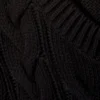 Cable Knit Cotton Vest – Black