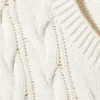 Cable Knit Cotton Vest – White