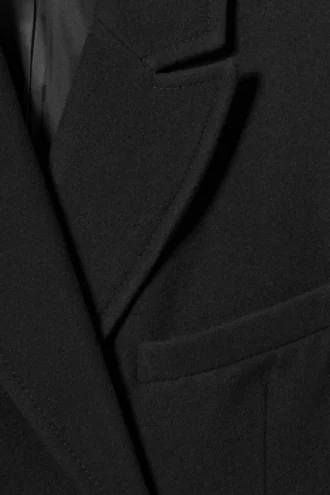 Carla Oversized Wool Blend Jacket – Black