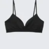 Cat Soft Seamless Triangle Bra – Black