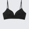 Cat Soft Seamless Triangle Bra – Black