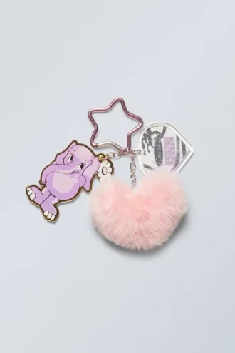 Charm Keychain – Pink – Elephant | Cheap Monday Gb