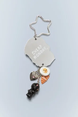 Charm Keychain – Silver – Skull | Cheap Monday Gb