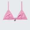 Charm Triangle Bikini Top – Light Pink