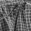 Checked Loose Cotton Trousers – Black & White Check