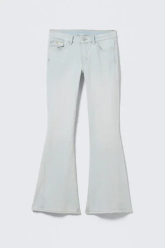 Cheri Low Waist Flared Jeans – Sky Blue – Light Blue