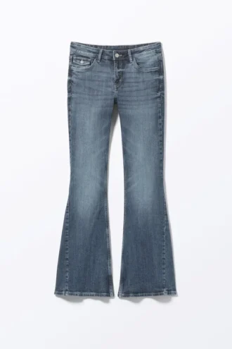 Cheri Low Waist Flared Jeans – Sunset Blue