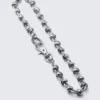 Chunky Knotted Link Trouser Chain – Silver
