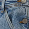 Classic Cotton Denim Dungarees – Fresh Blue – Medium Blue