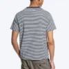 Classic Fit T-Shirt – White – Striped Navy