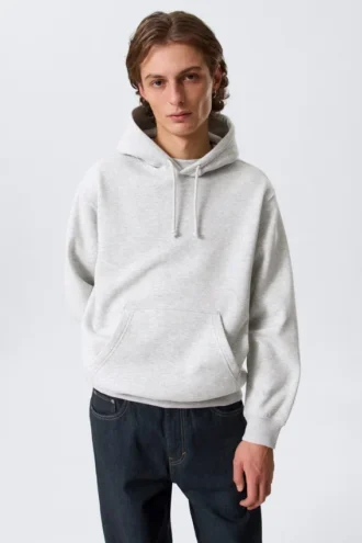 Classic Hoodie – Grey Melange