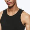 Classic Ribbed Tank Top – Black