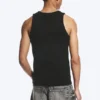 Classic Ribbed Tank Top – Black