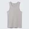 Classic Ribbed Tank Top – Light Grey
