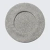 Classic Wool Beret – Grey Melange