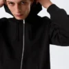 Classic Zip Hoodie – Black